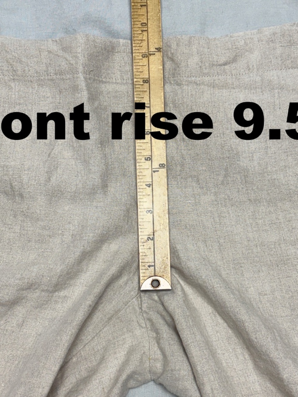 pants J JILL M beige 100% linen wide leg unlined pockets! capsule minimalist - Picture 5 of 13